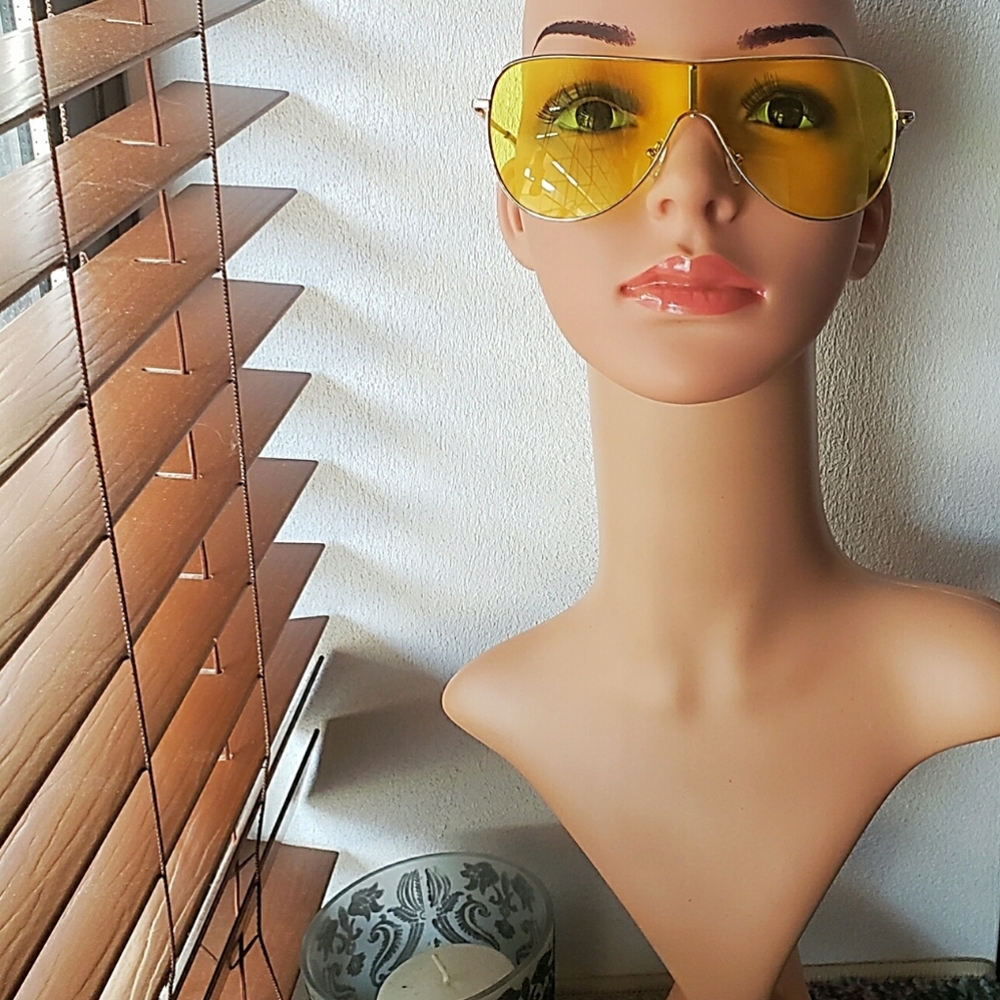 You Should Block Him Sunglasses - Yellow